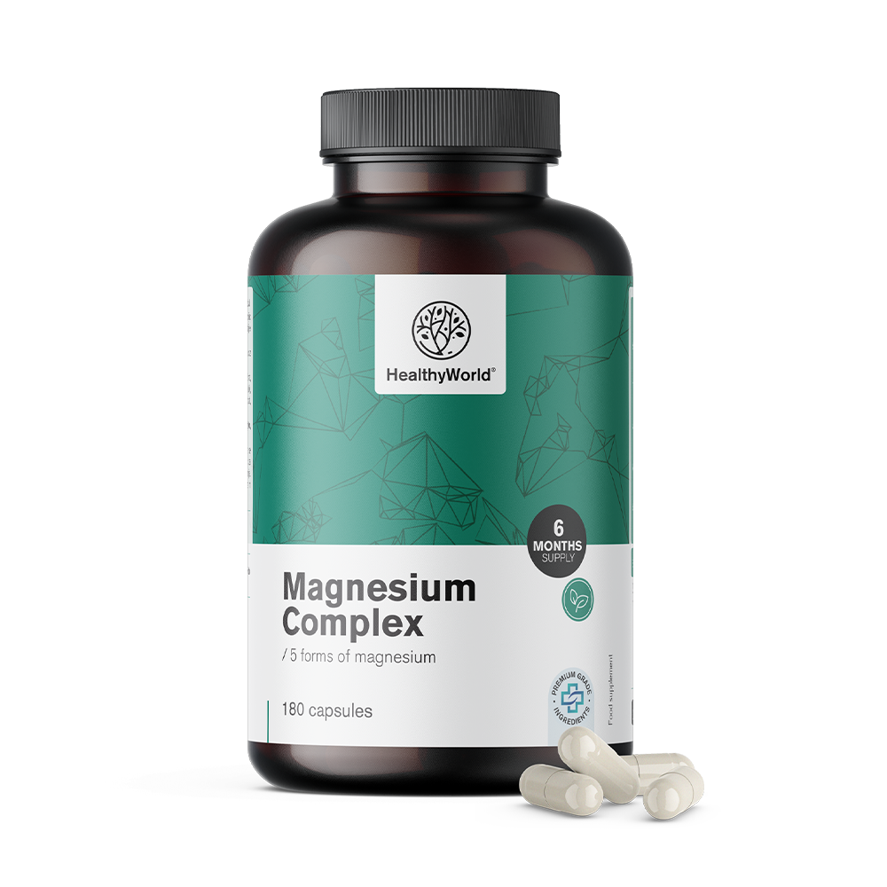 Magnezijní komplex s 5 formami hořčíku.
