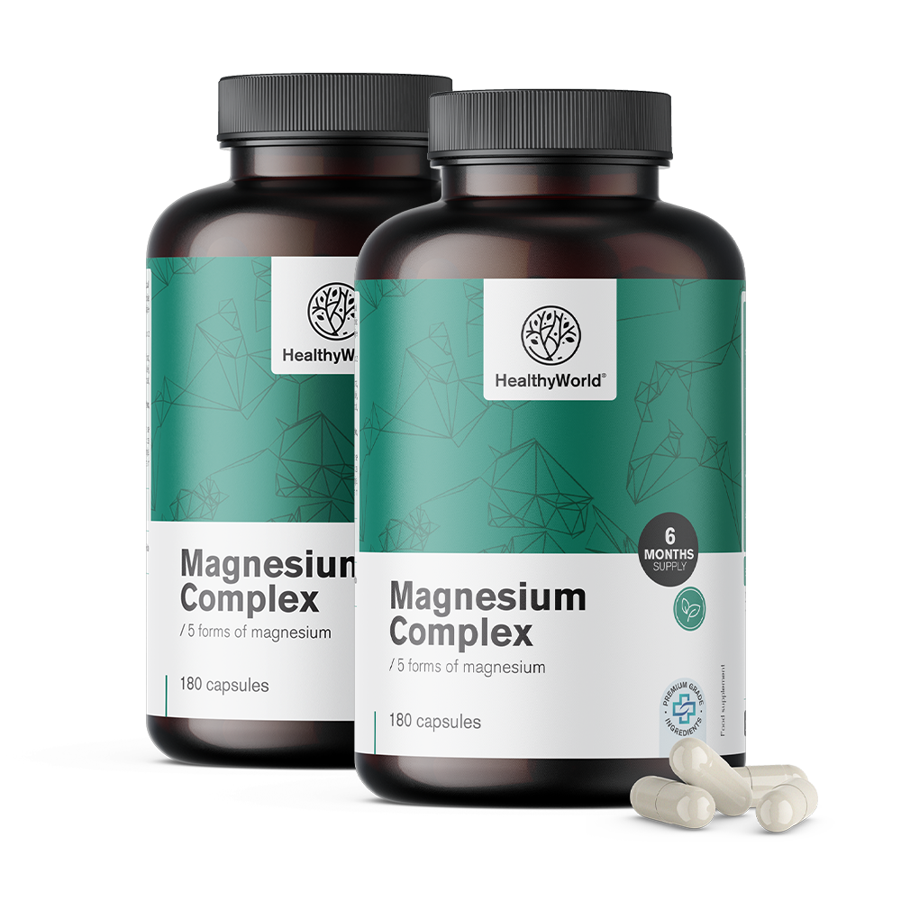 Magnezijní komplex s 5 formami hořčíku.