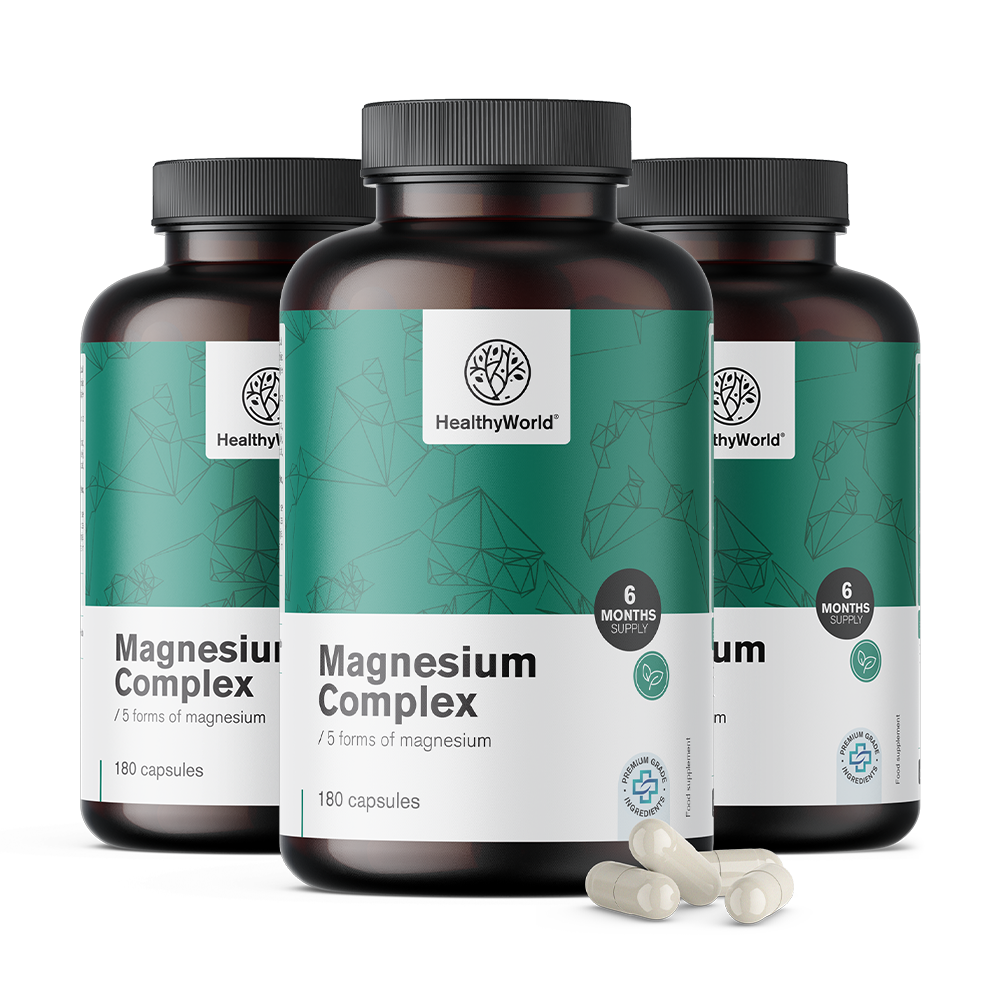 Magnezijní komplex s 5 formami hořčíku.