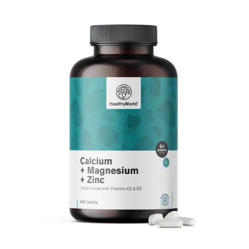 Vápník + magnézium + zinek, 400 tablet