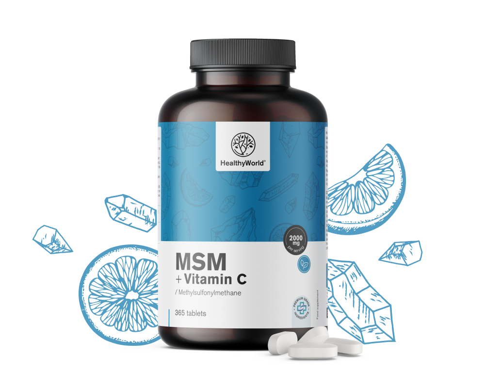 MSM 2000 mg - s vitamínem C