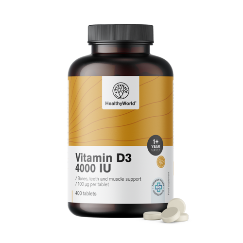 Vitamín D3 4000 m.j., 400 tablet