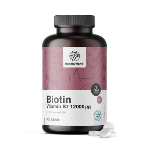 Biotin 12000 µg, 365 tablet