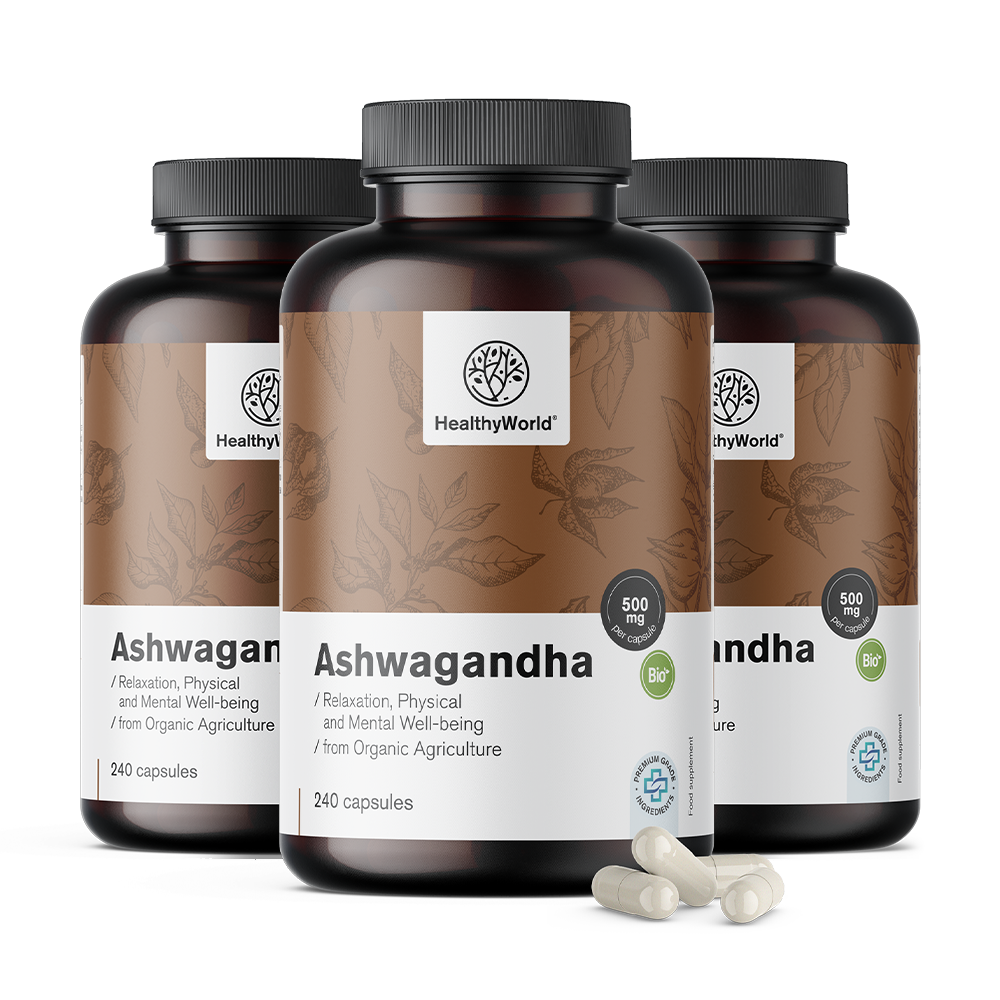 BIO Ashwagandha 500 mg ve formě kapslí