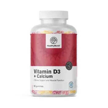 Vitamín D3 + Vápník, 60 gumových bonbonů