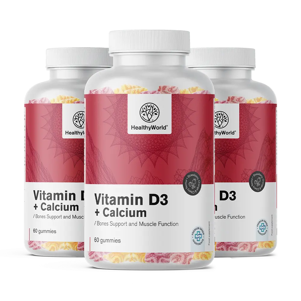 Vitamin D3 + Kalcium v želé bonbonech