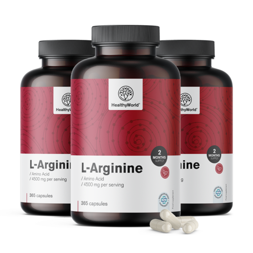 3x L-arginin HCL 4500 mg, dohromady 1095 kapslí