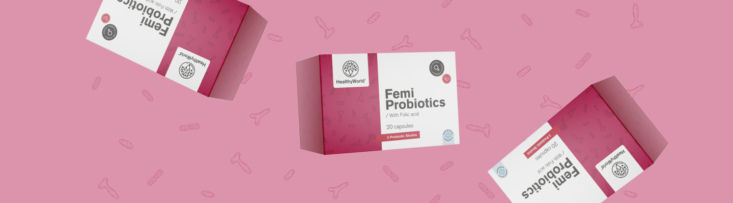 3x Femi Probiotics – pro ženy, dohromady 60 kapslí - Healthy-World.cz