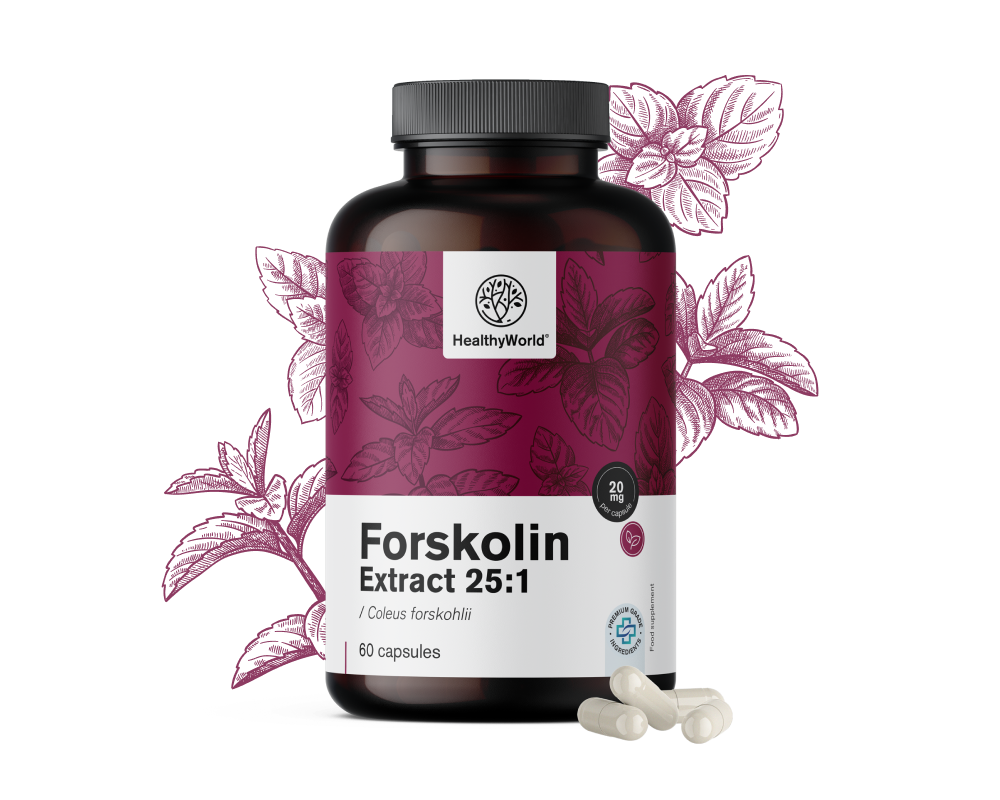 Forskolin - z výtažku kopřivy indické 20 mg