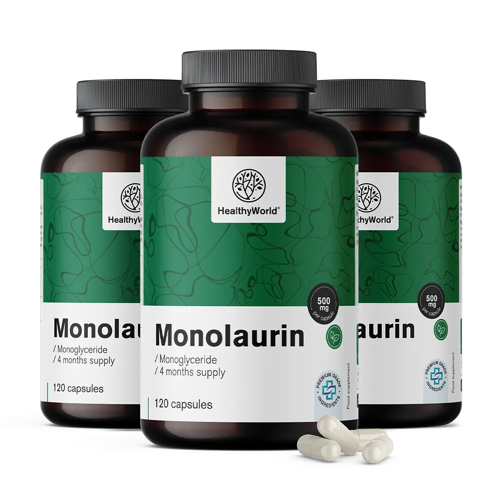 Monolaurin 500 mg ve kapslích