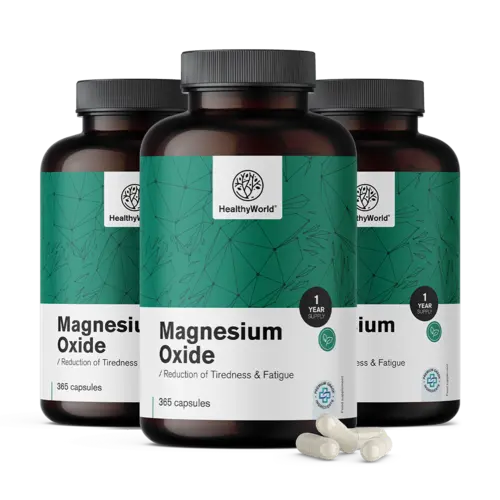 3x Oxid hořečnatý 400 mg, dohromady 1095 kapslí
