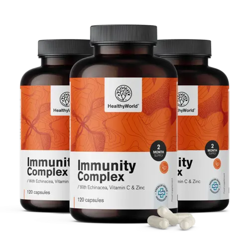 3x Immunity komplex - pro imunitní systém, dohromady 360 kapslí