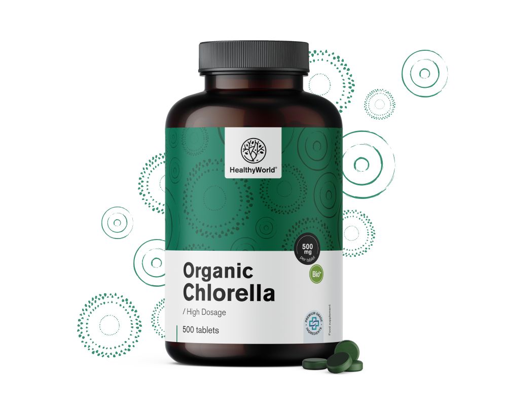 BIO Chlorella 500 mg.