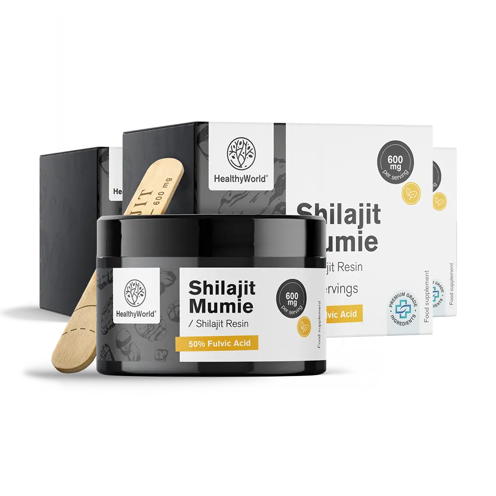 Shilajit Mumie 600 mg – pryskyřice