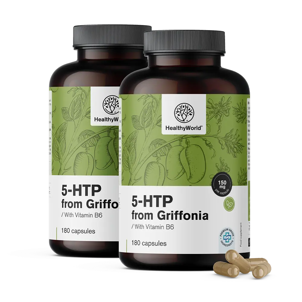 5-HTP 150 mg - Griffonia Simplicifolia.