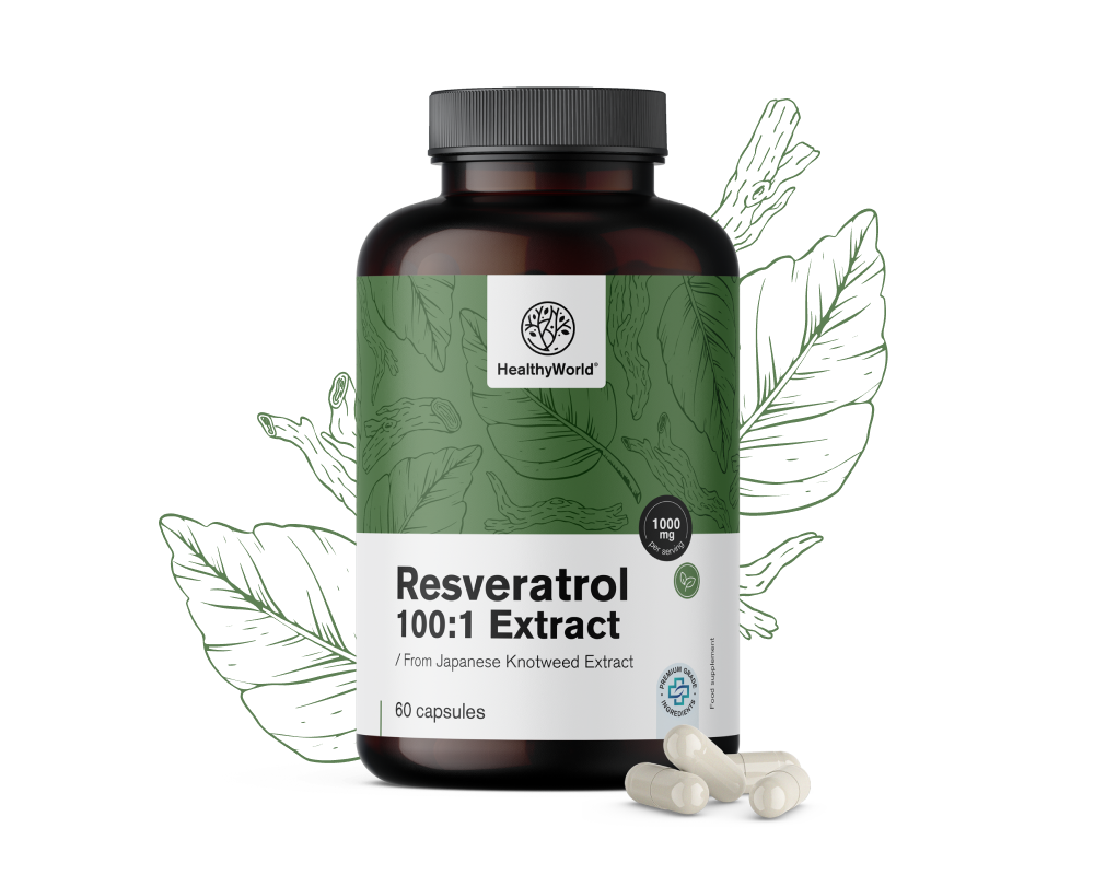 Resveratrol 1000 mg - výtažek 100:1