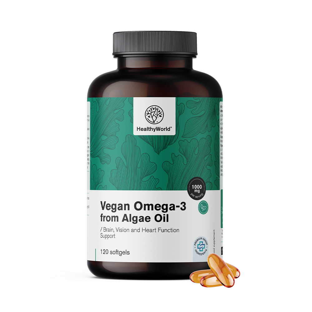 Veganská omega-3 1000 mg – z řas