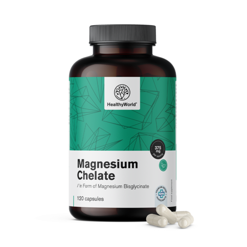 Magnézium chelát 375 mg, 120 kapslí