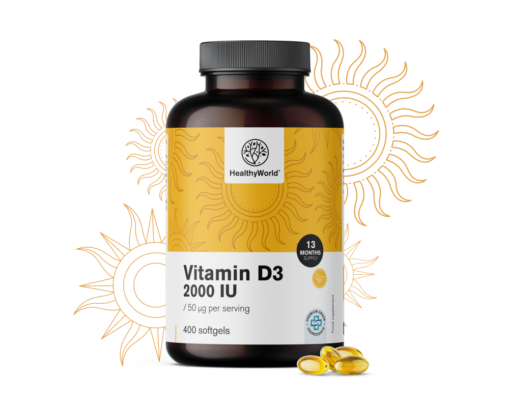 Vitamín D3 2000 i.e.