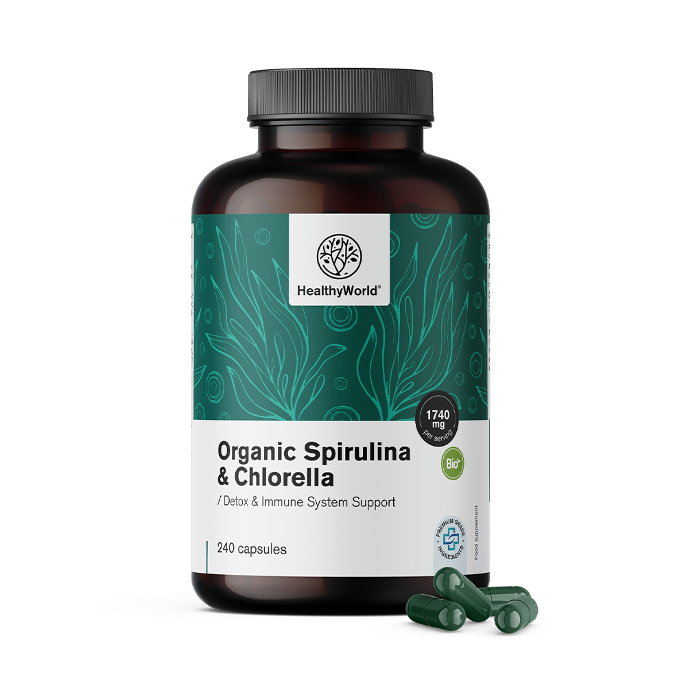 BIO Spirulina a chlorella.