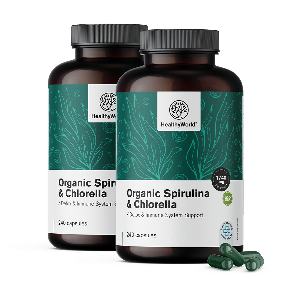BIO Spirulina a chlorella.