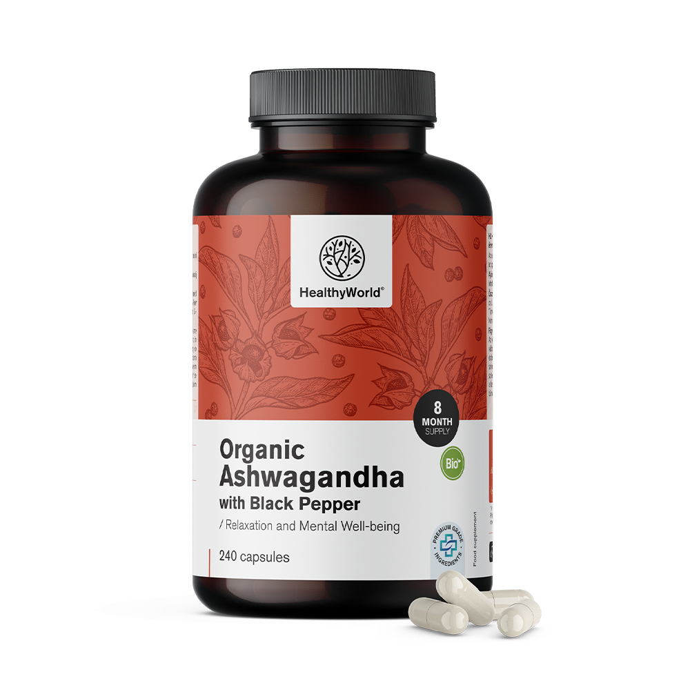 BIO Ašvaganda s černým pepřem BIO Ashwagandha s černým pepřem.