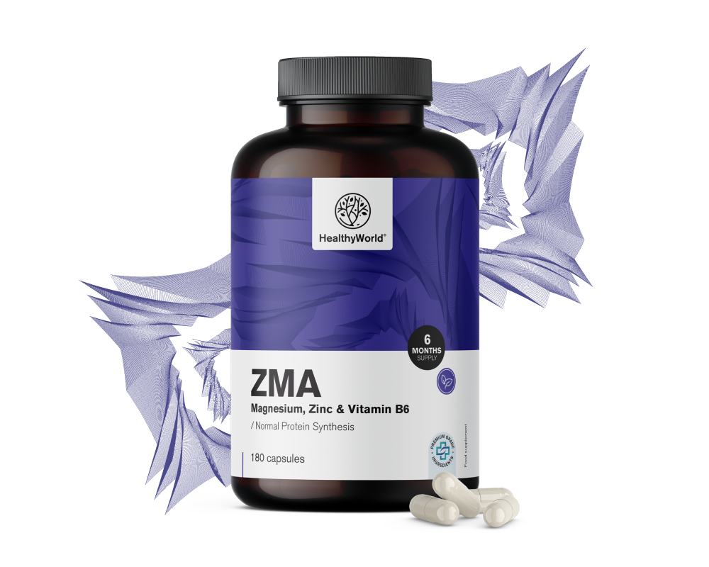 ZMA – magnézium, zinek a B6