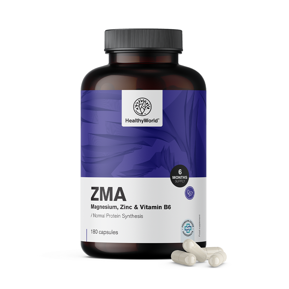 ZMA – magnézium, zinek a B6