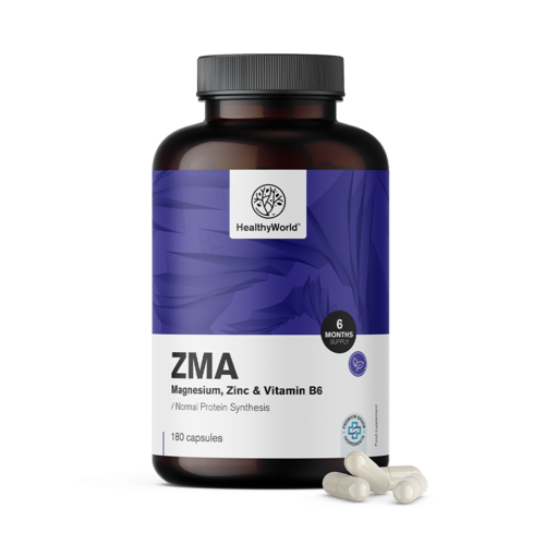 ZMA – magnézium, zinek a B6, 180 kapslí