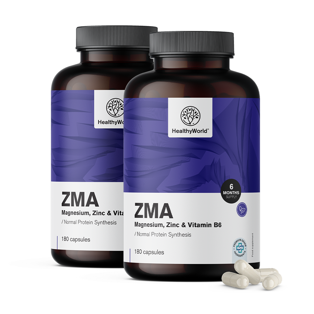 ZMA – magnézium, zinek a B6