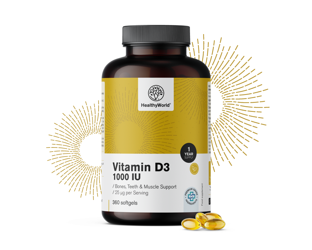 Vitamín D3 1000&nbsp;m.j.