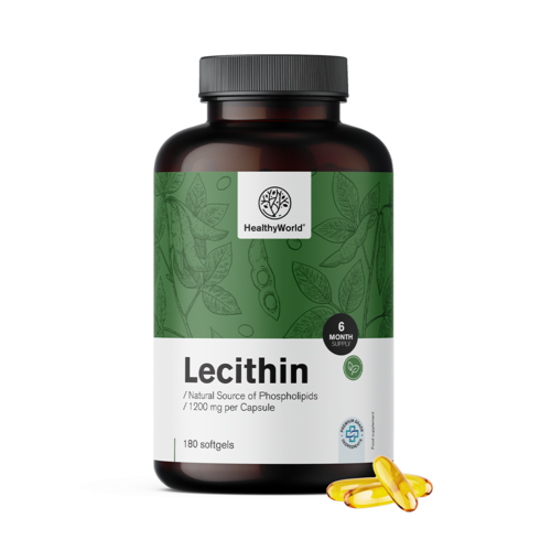 Lecitin 1200 mg, 180 měkkých kapslí